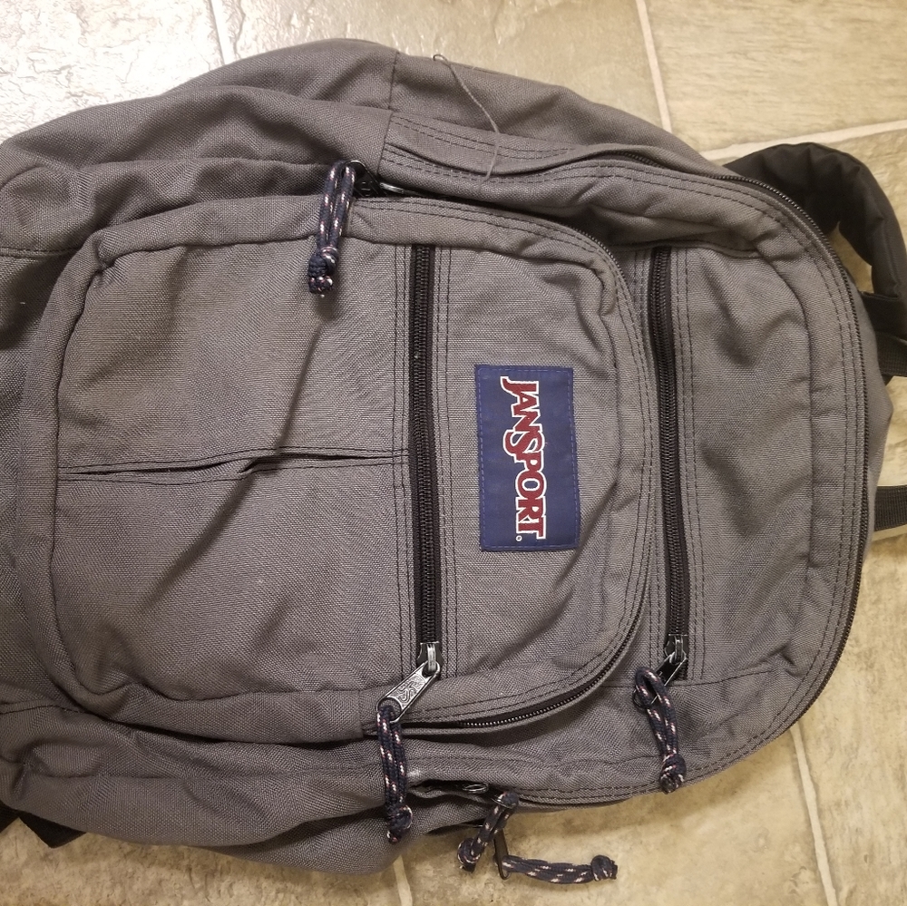 Grey JanSport Backpack